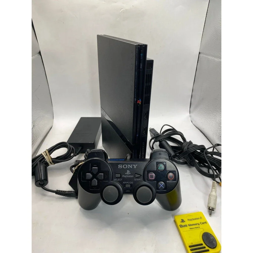 Playstation 2 PS2 Slim Console With Sony Memory Card & Sony Controller complete